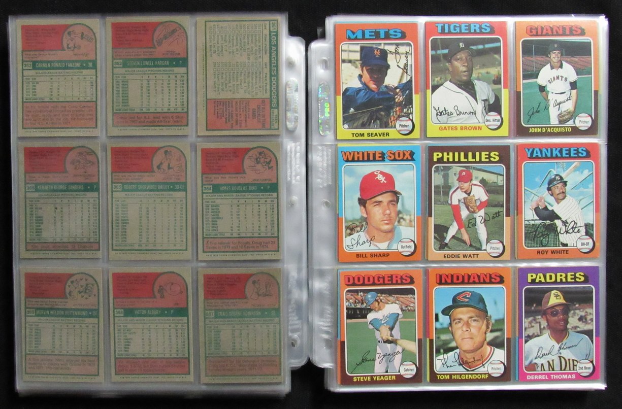1975 Topps Baseball Card Complete Set (1-660) Brett Yount Aaron Schmidt 193606