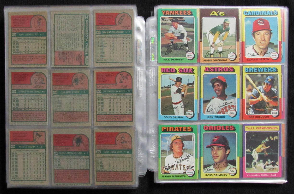 1975 Topps Baseball Card Complete Set (1-660) Brett Yount Aaron Schmidt 193606