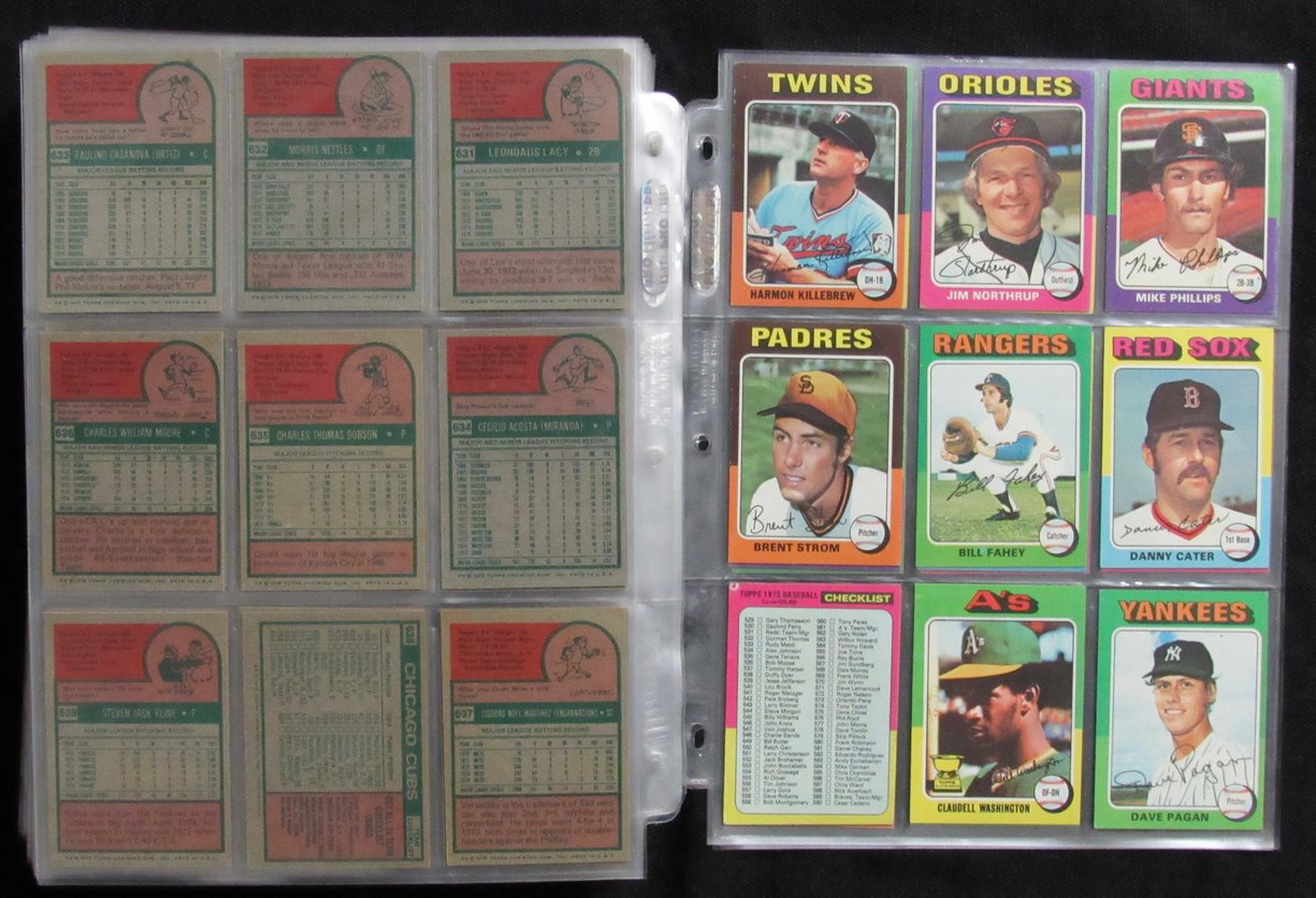 1975 Topps Baseball Card Complete Set (1-660) Brett Yount Aaron Schmidt 193606