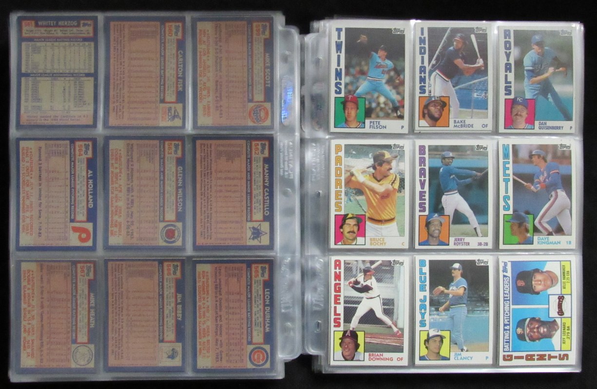 1984 Topps Complete Baseball Set (792) Ryan Mattingly Strawberry 193612
