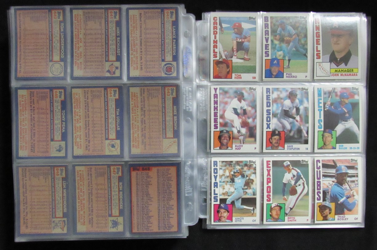1984 Topps Complete Baseball Set (792) Ryan Mattingly Strawberry 193612