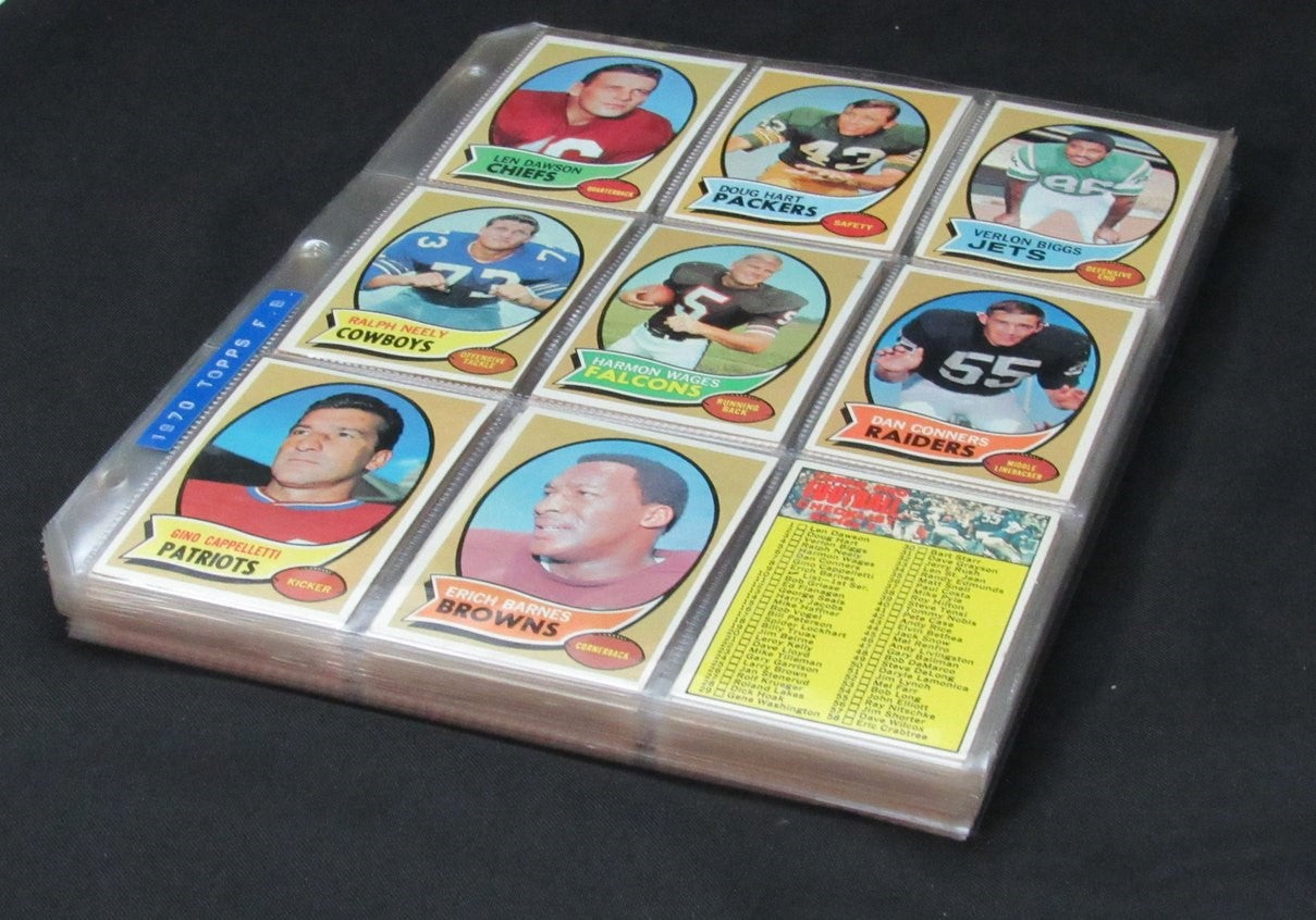 1970 Topps Football Card Complete Set (1-263) Simpson Namath Unitas 193610