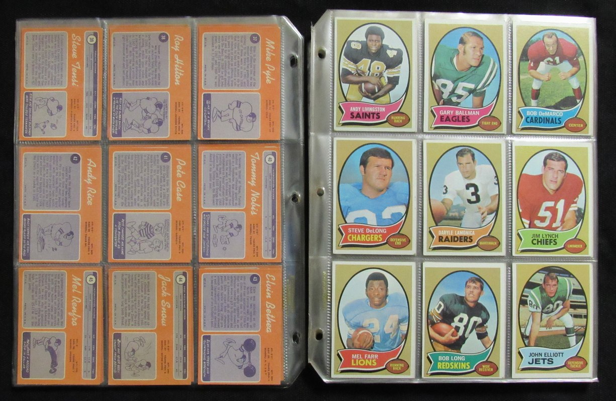1970 Topps Football Card Complete Set (1-263) Simpson Namath Unitas 193610