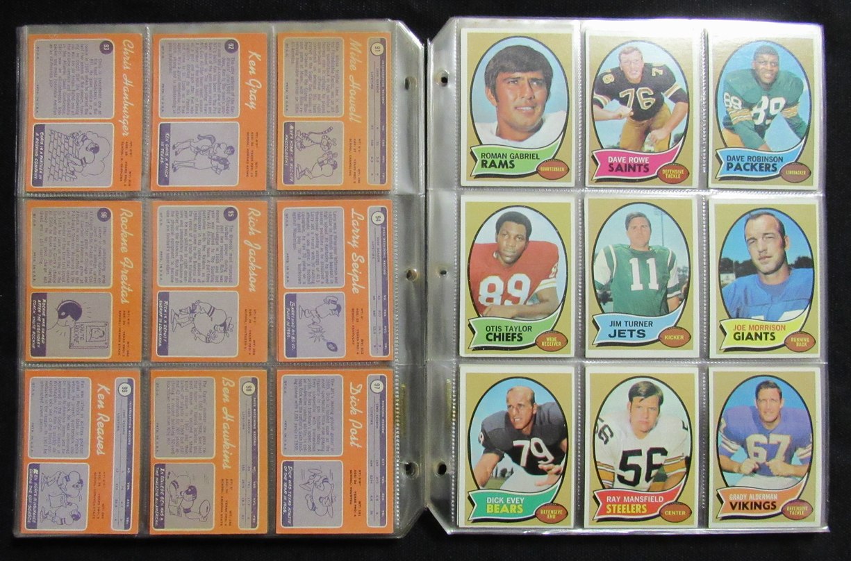 1970 Topps Football Card Complete Set (1-263) Simpson Namath Unitas 193610