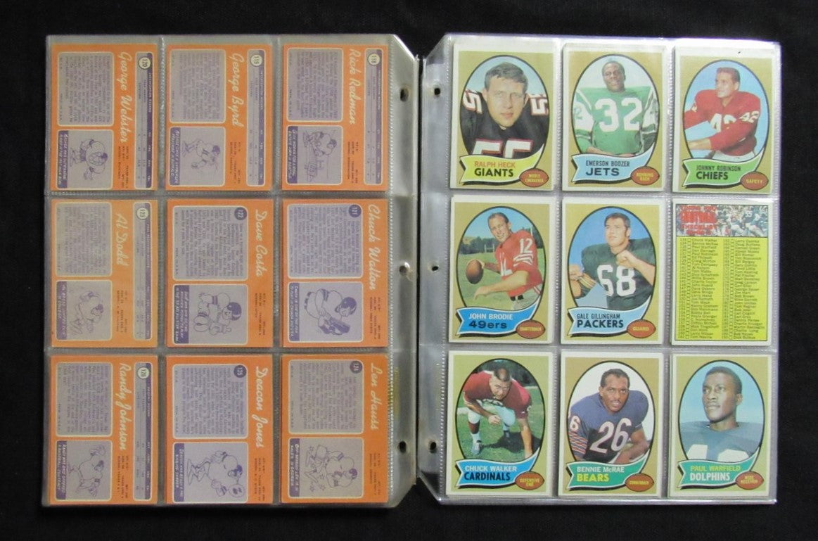 1970 Topps Football Card Complete Set (1-263) Simpson Namath Unitas 193610