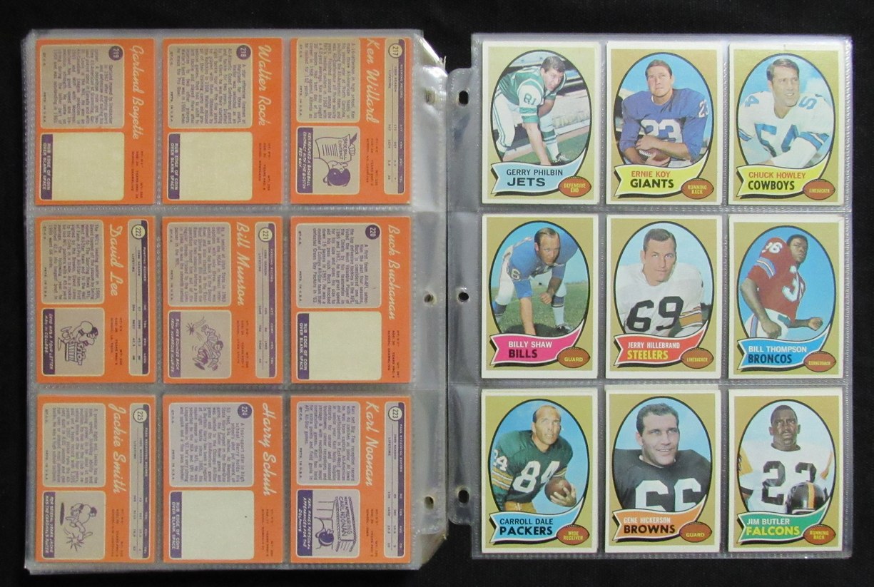 1970 Topps Football Card Complete Set (1-263) Simpson Namath Unitas 193610
