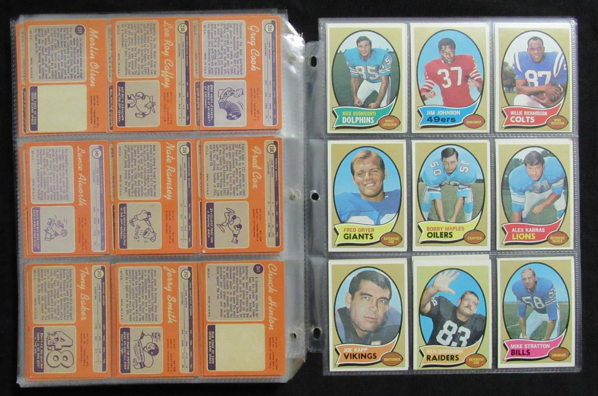 1970 Topps Football Card Complete Set (1-263) Simpson Namath Unitas 193610