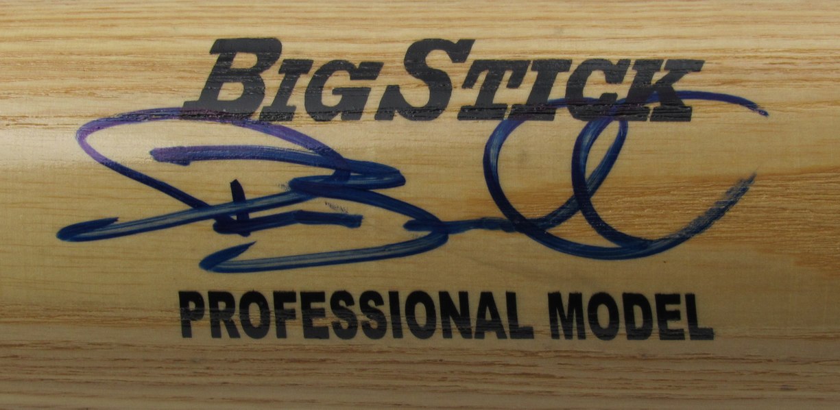 Pat Burrell Phillies Signed/Auto Blonde Big Stick Baseball Bat JSA 192635