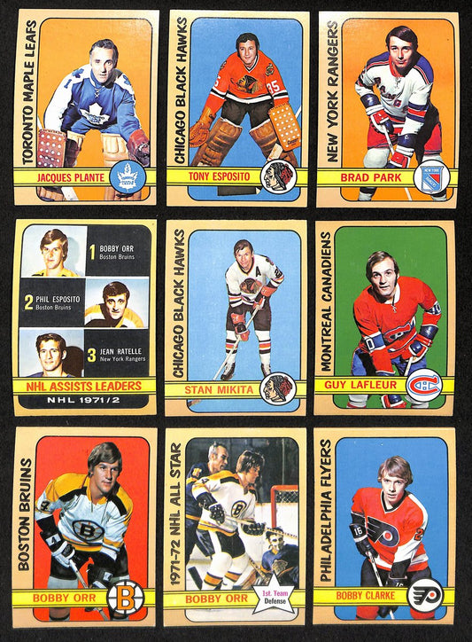 1972-73 Topps Hockey Cards Complete Set (1-176) Bobby Orr/Guy Lafleur 193614