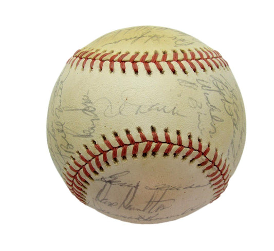 1970s Oakland A's Team Signed OAL Baseball (30)  Catfish Hunter Vida Blue 193599