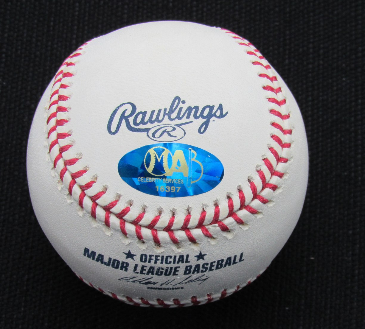 Tom Lollar Signed/Auto OML Yankees 100th Anniversary Baseball MAB 187107