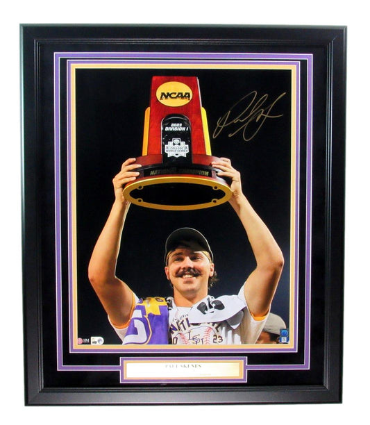 Paul Skenes Signed/Autographed 16x20 Photo Framed LSU Tigers MLB Holo 193911