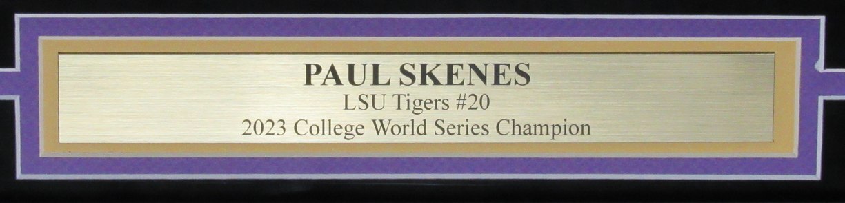 Paul Skenes Signed/Autographed 16x20 Photo Framed LSU Tigers MLB Holo 193911