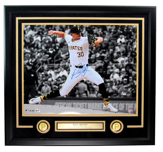 Paul Skenes Signed/Autographed 16x20 Photo Framed Pirates MLB Holo 193914