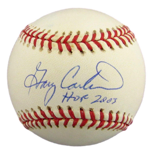 Gary Carter HOF Signed/Inscribed ONL Baseball New York Mets Steiner 192732