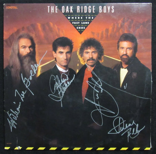 Oak Ridge Boys Multi-Signed by 4 "Where the Fast Lane Ends" Album PSA/DNA 193939
