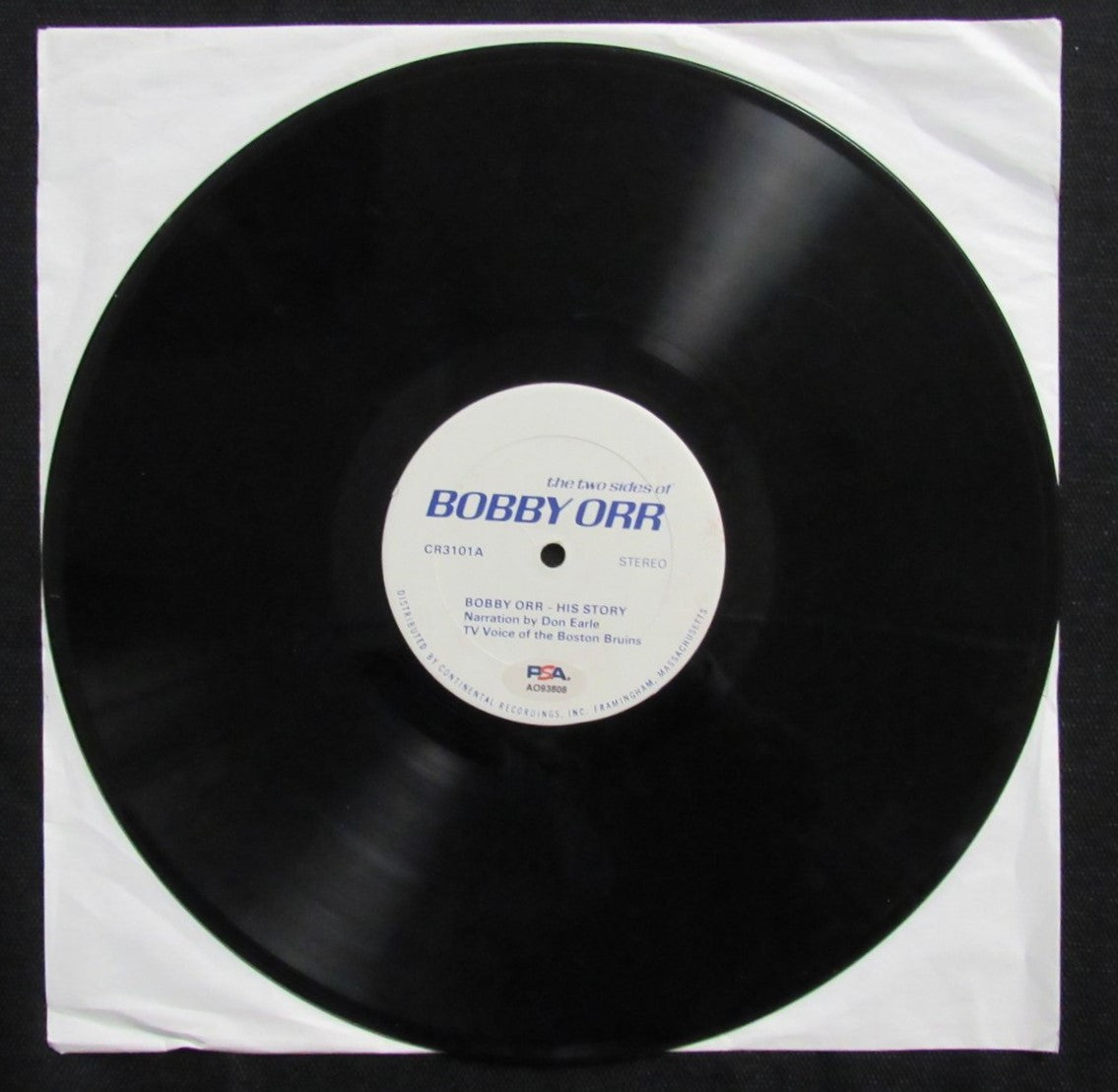 Bobby Orr HOF Signed "The Two Sides of Bobby Orr" Record Bruins PSA/DNA 193942