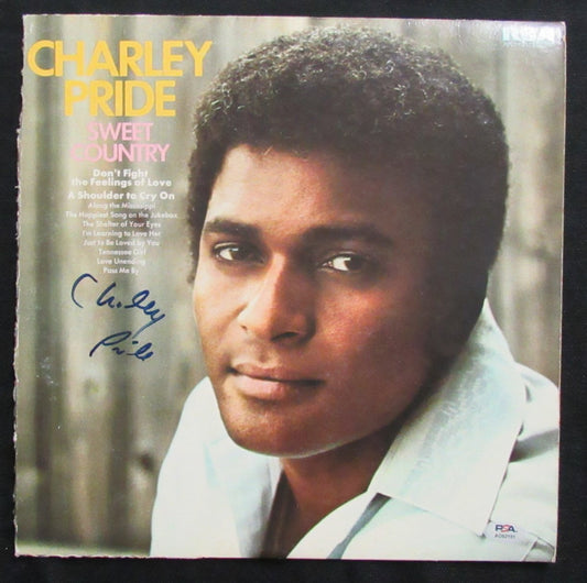 Charley Pride Signed/Autographed "Sweet Country" Album Cover PSA/DNA 193941