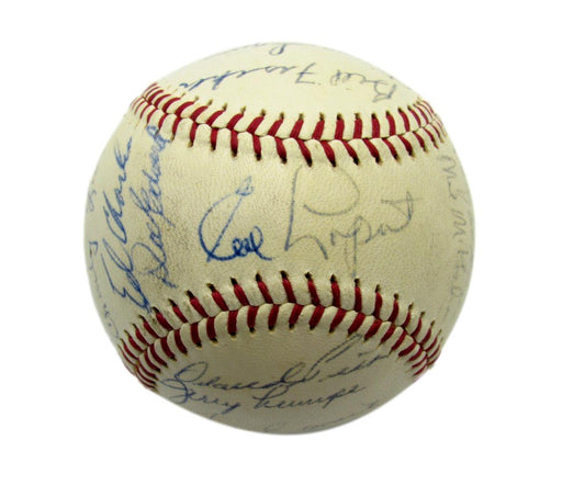 1963 Kansas City Athletics Team Signed OAL Baseball (28) La Russa HOF 193601