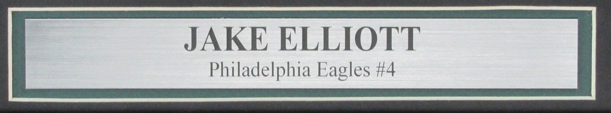 Jake Elliott Autographed 8x10 Photo Framed Philadelphia Eagles PSA/DNA 193990