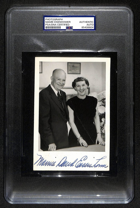 Mamie Eisenhower Signed/Autographed 4x6 B/W Photo PSA/DNA 194213