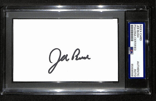 Jeb Bush Signed/Autographed 3x5 Index Card Governor PSA/DNA 194207