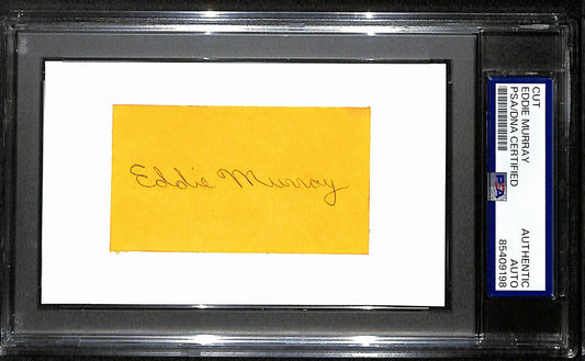 Eddie Murray HOF Signed/Autographed Cut on 3x5 Index Card Orioles PSA/DNA 194175