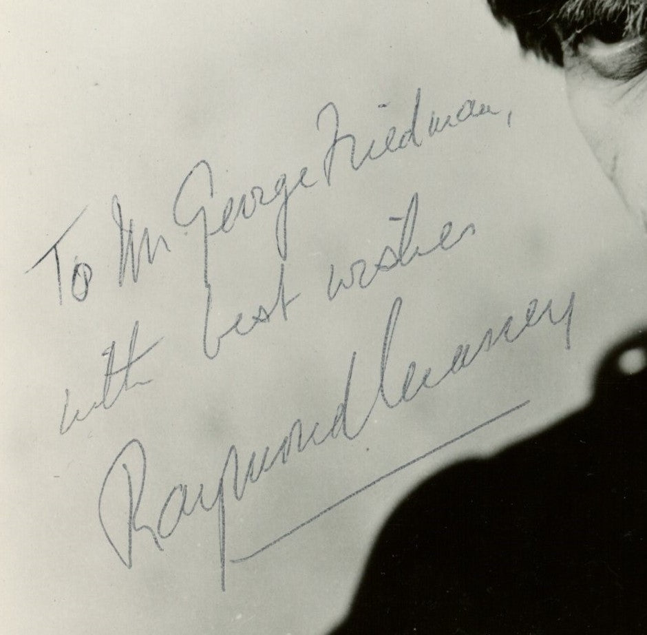 Raymond Massey Signed/Inscribed 8x10 B/W Photo Actor PSA/DNA 192073