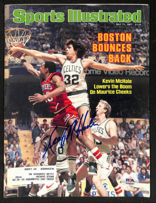 Kevin McHale HOF Signed 5/11/1981 Sports Illustrated Magazine PSA/DNA 193692