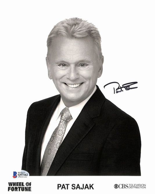 Pat Sajak Signed/Autographed 8x10 Photo "Wheel of Fortune" Beckett 193765