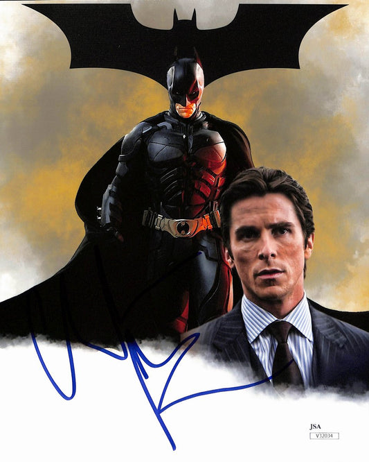 Christian Bale Signed/Autographed 8x10 Photo "Batman" JSA 193712