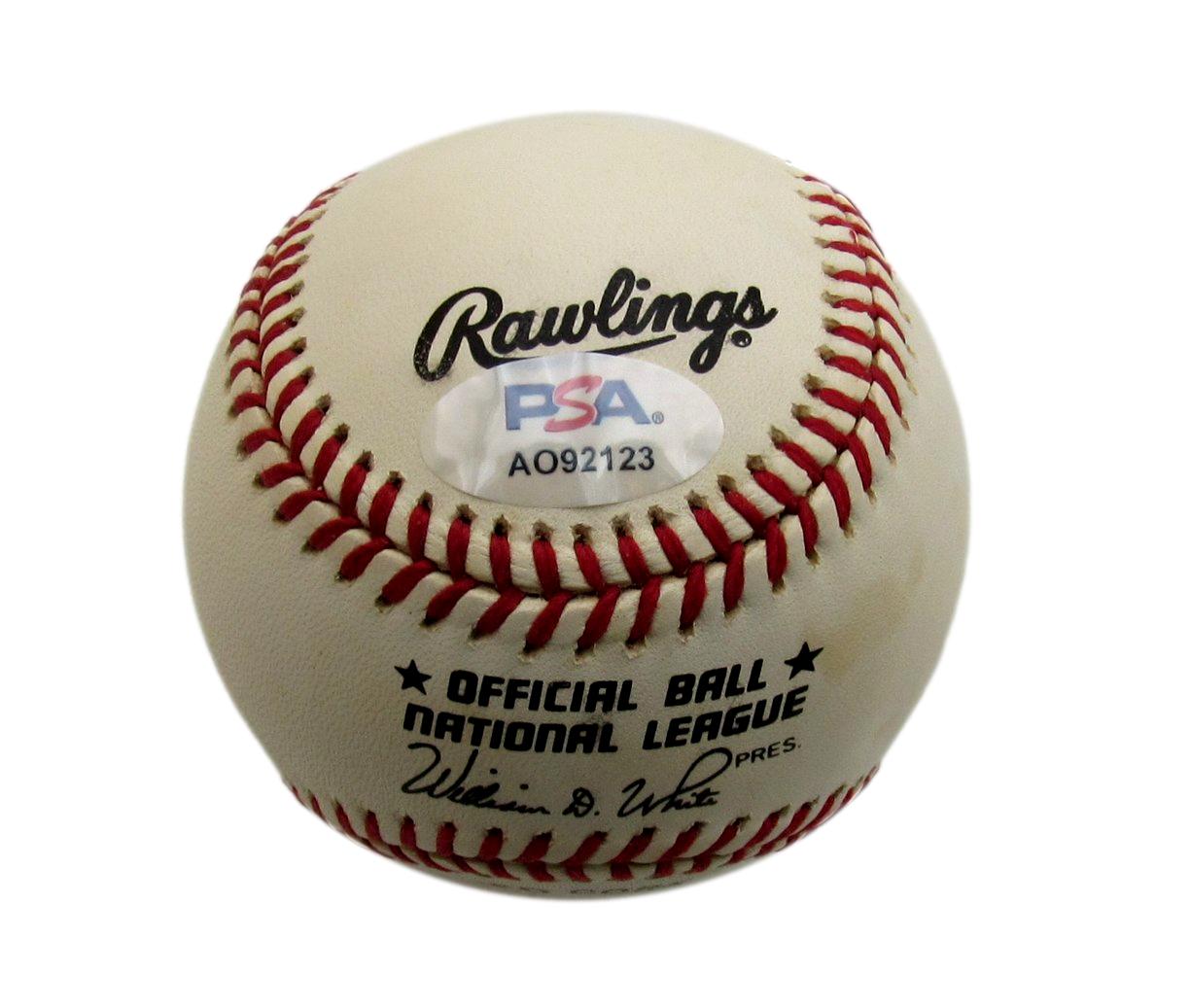Richie Ashburn HOF Signed/Auto ONL Baseball Philadelphia Phillies PSA/DNA 194372