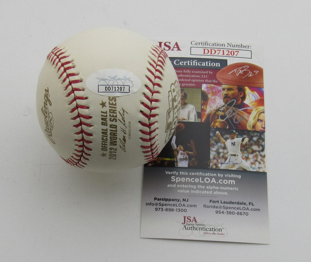 Andy Dirks Signed/Autographed 2012 WS Baseball Detroit Tigers JSA 194344