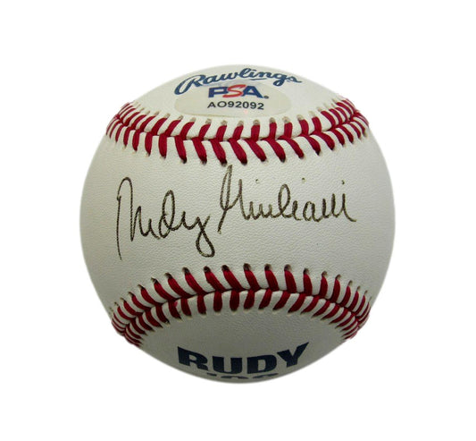 Rudy Giuliani Signed/Auto RUDY '08 Baseball PSA/DNA 194380
