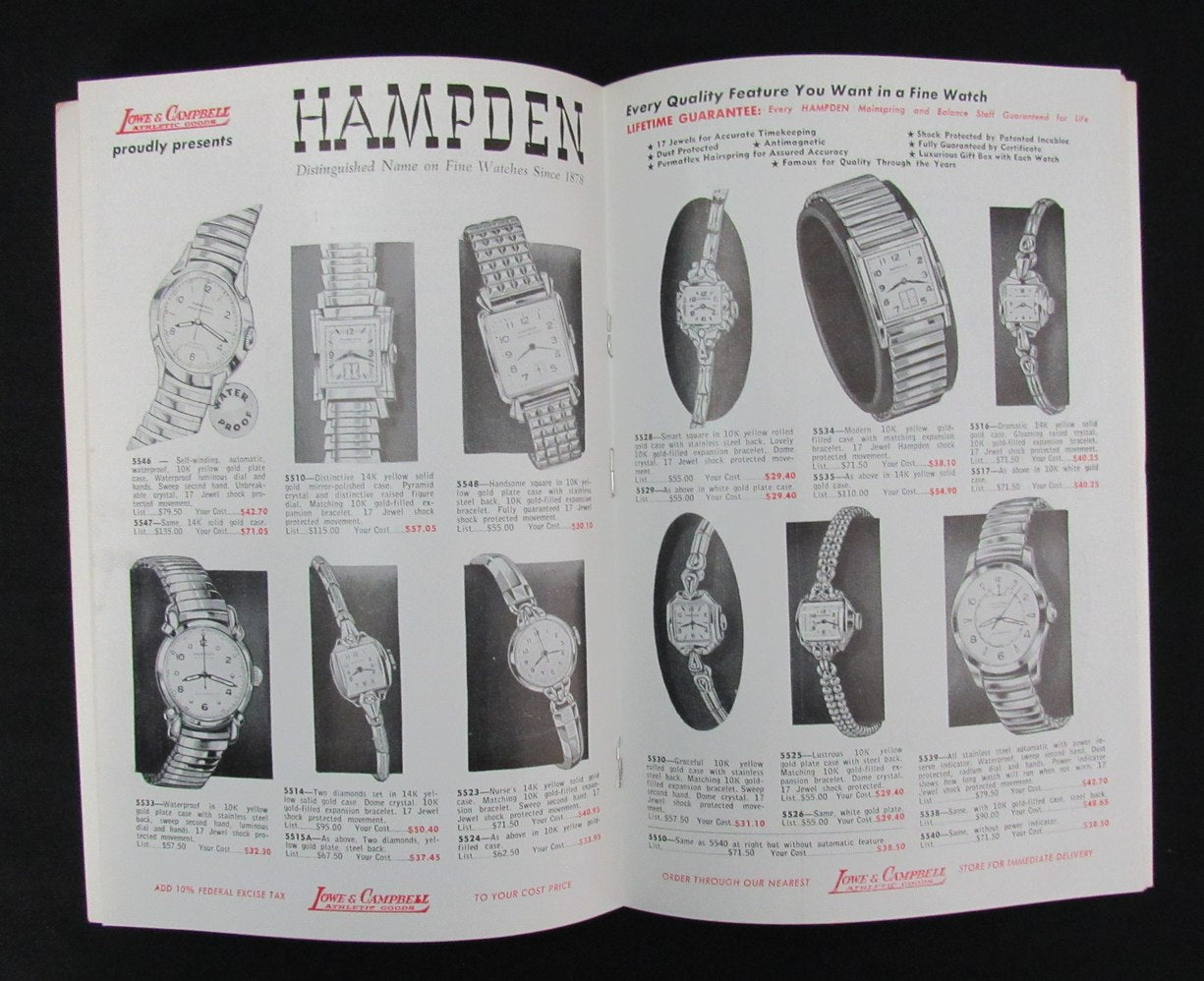 1955 Lowe & Campbell Spring and Summer Athletic Goods Catalog 193487