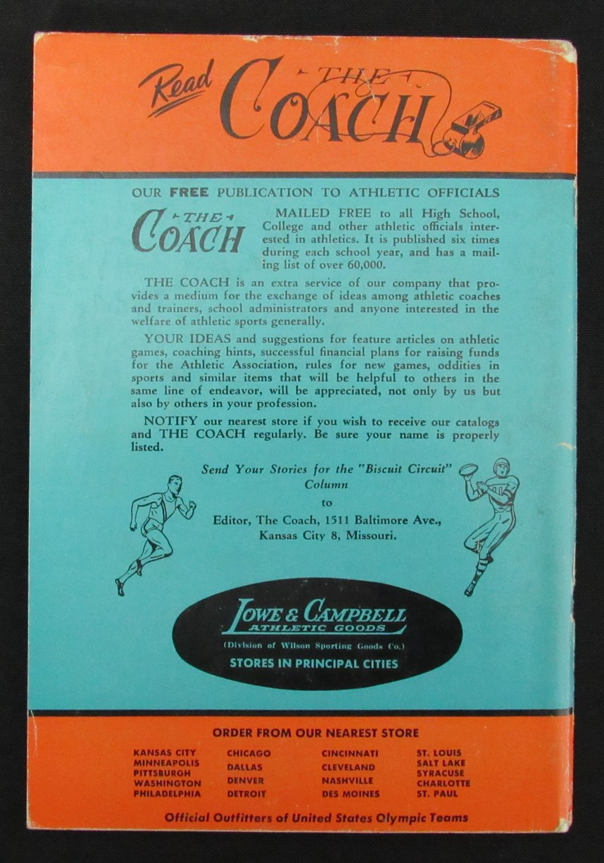 1958 Lowe & Campbell Spring & Summer Athletic Equipment Catalog NO. 194 193494
