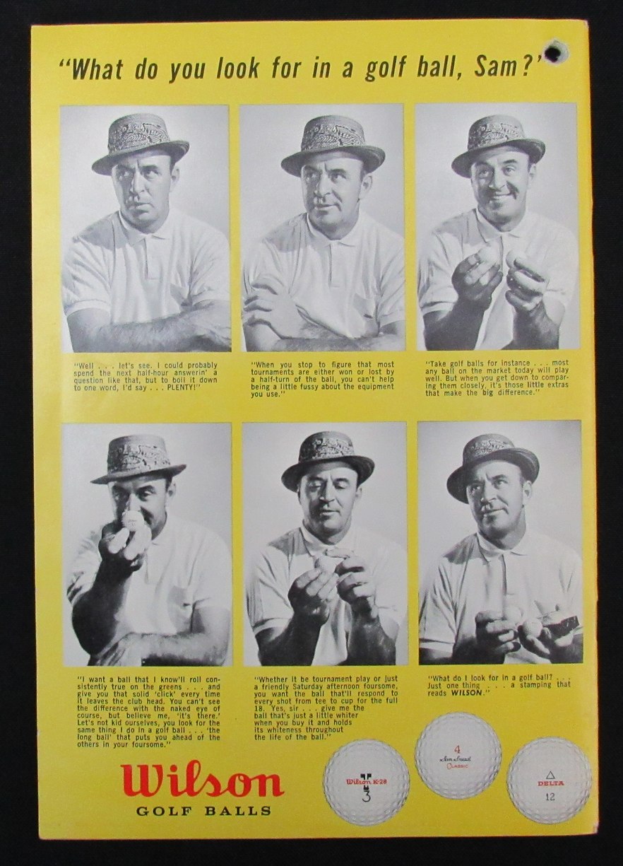 1960 Wilson Gateway to Golf & Tennis Athletic Equipment Catalog Sam Snead 193495