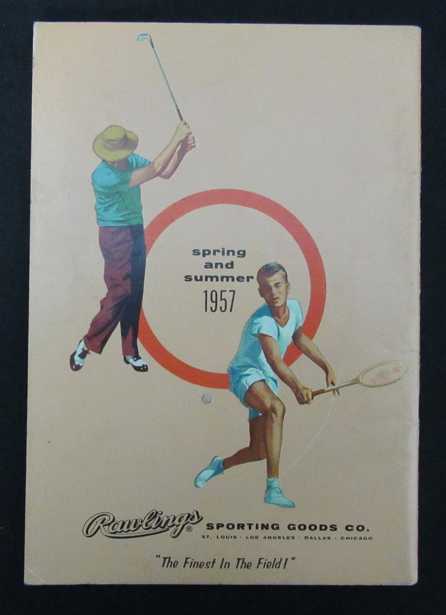 1957 Rawlings Spring and Summer Athletic Equipment Catalog Musial/Mantle 193508