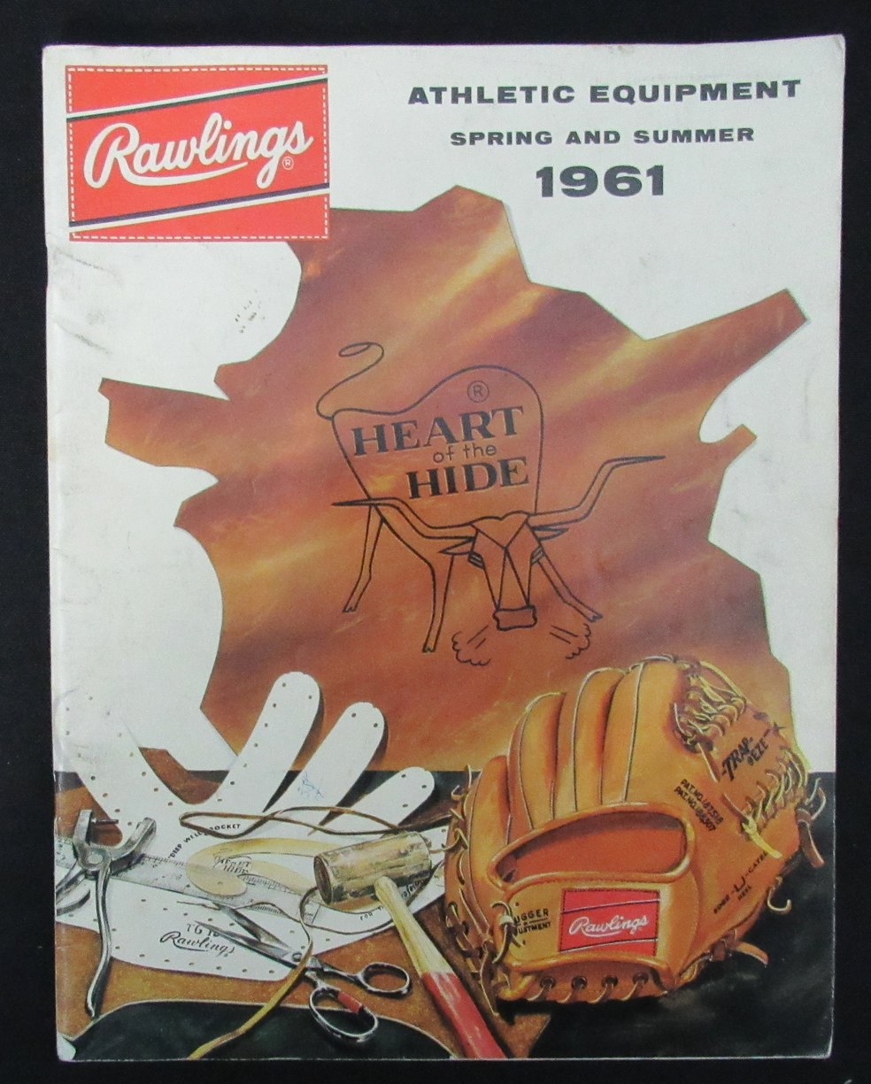1961 Rawlings Spring and Summer Athletic Equipment Catalog Mickey Mantle 193510