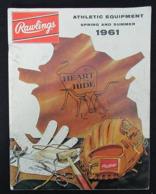 1961 Rawlings Spring and Summer Athletic Equipment Catalog Mickey Mantle 193510