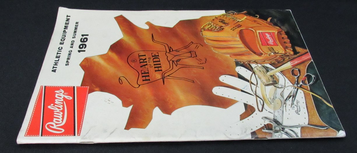 1961 Rawlings Spring and Summer Athletic Equipment Catalog Mickey Mantle 193510