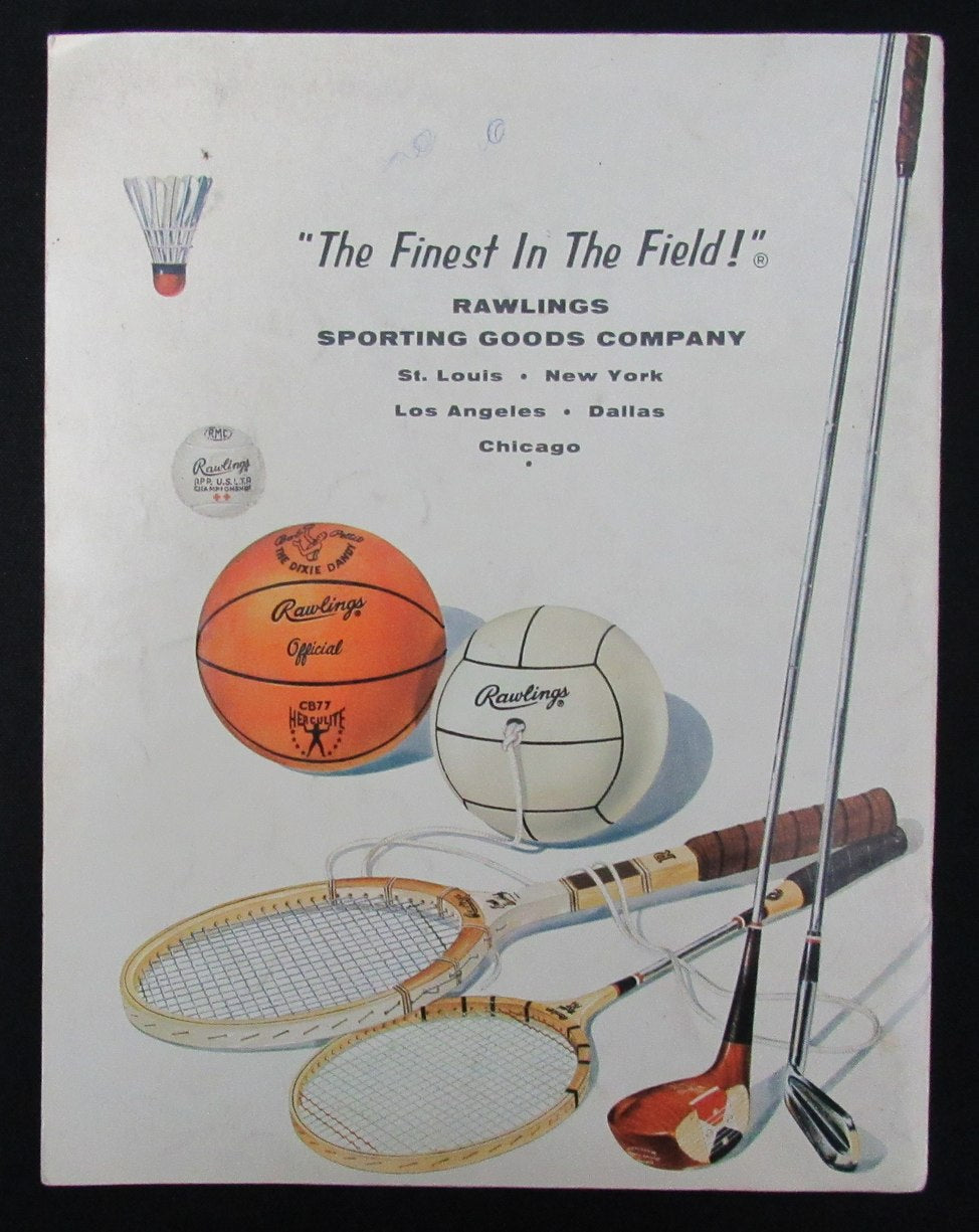 1961 Rawlings Spring and Summer Athletic Equipment Catalog Mickey Mantle 193510