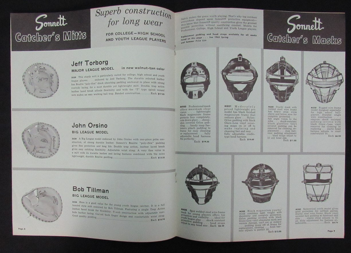 1966 Sonnett Full Year Four Season Athletic Equipment Guide 193511