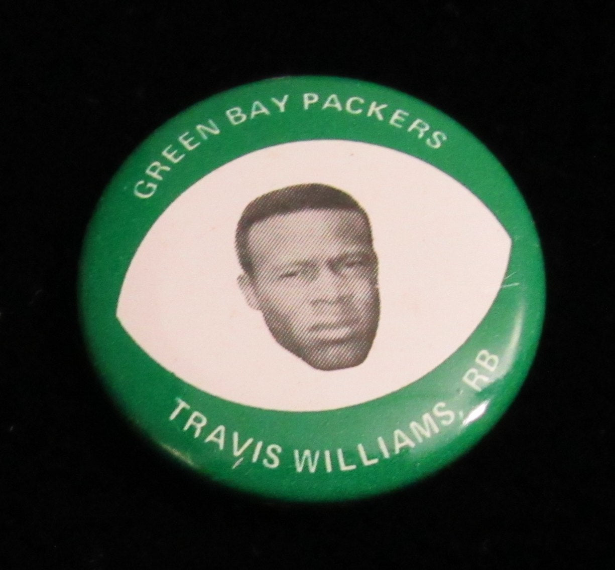 Vintage 1969 Drenks Potato Chips Travis Williams Pin Green Bay Packers 193890