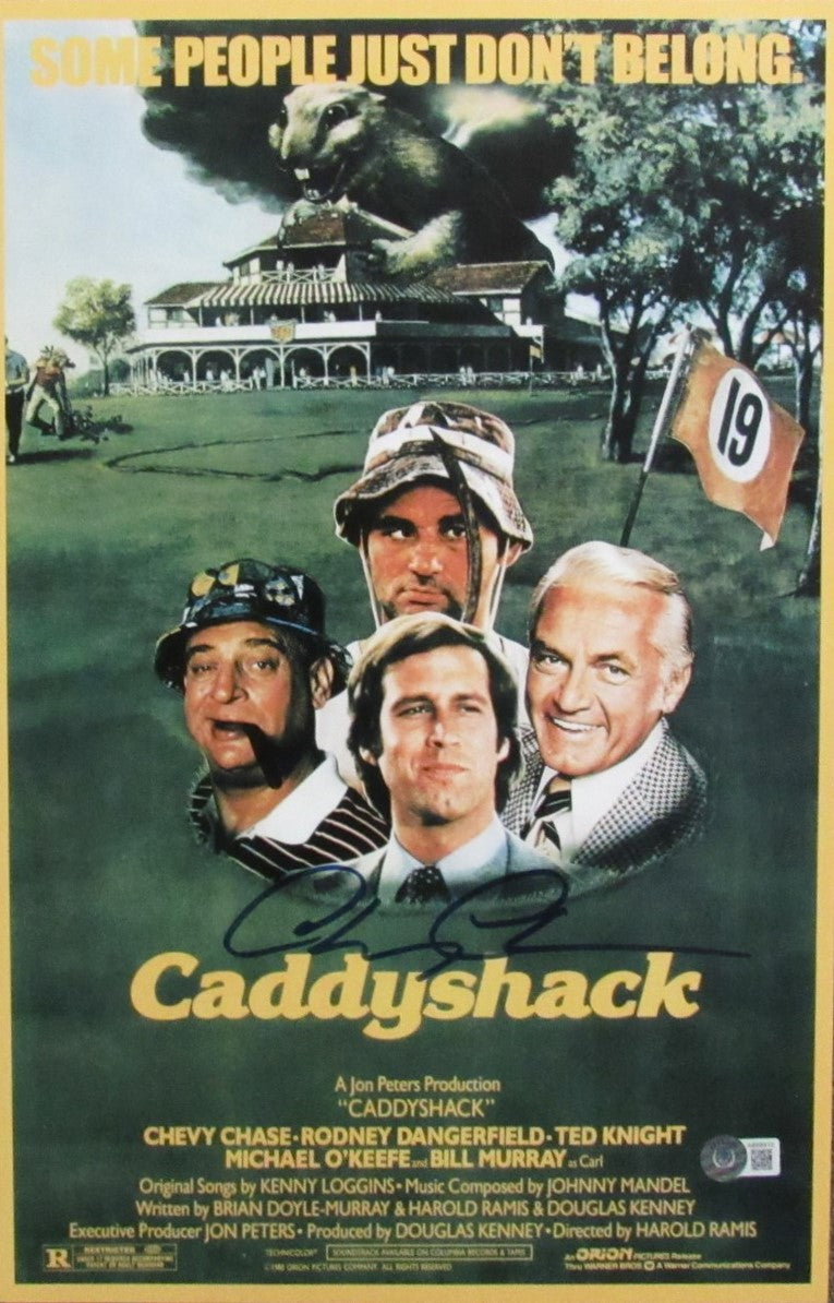 Chevy Chase Signed/Autographed 11x17 "Caddyshack" Movie Poster Beckett 194001