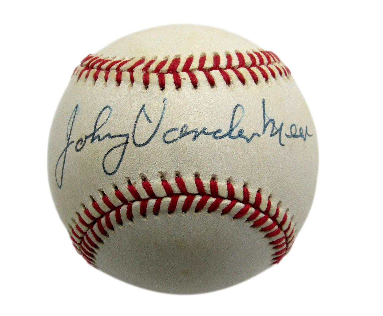Johnny Vander Meer Signed/Autographed ONL Baseball Reds PSA/DNA 194404