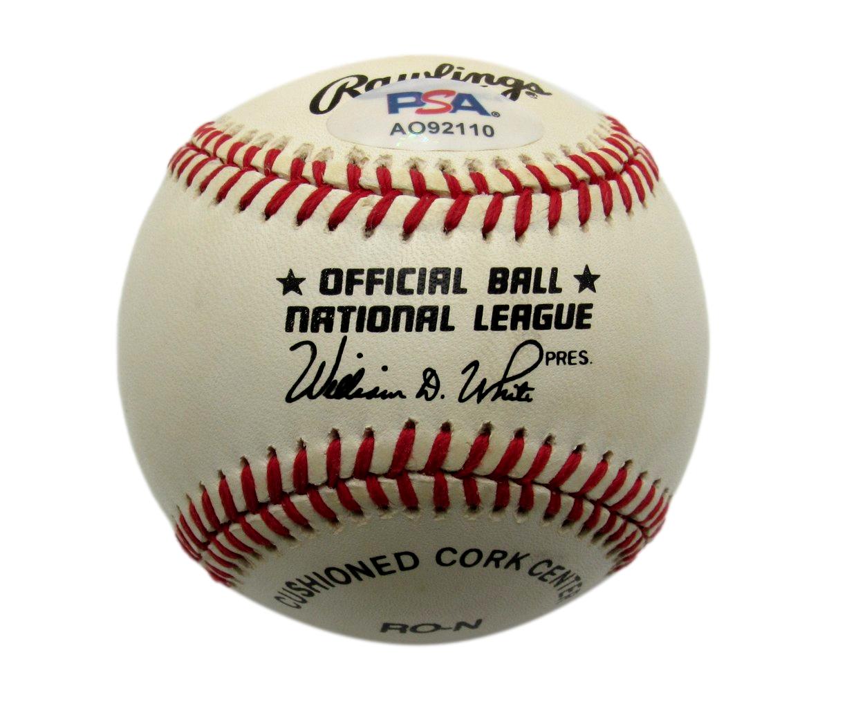 Johnny Vander Meer Signed/Autographed ONL Baseball Reds PSA/DNA 194404
