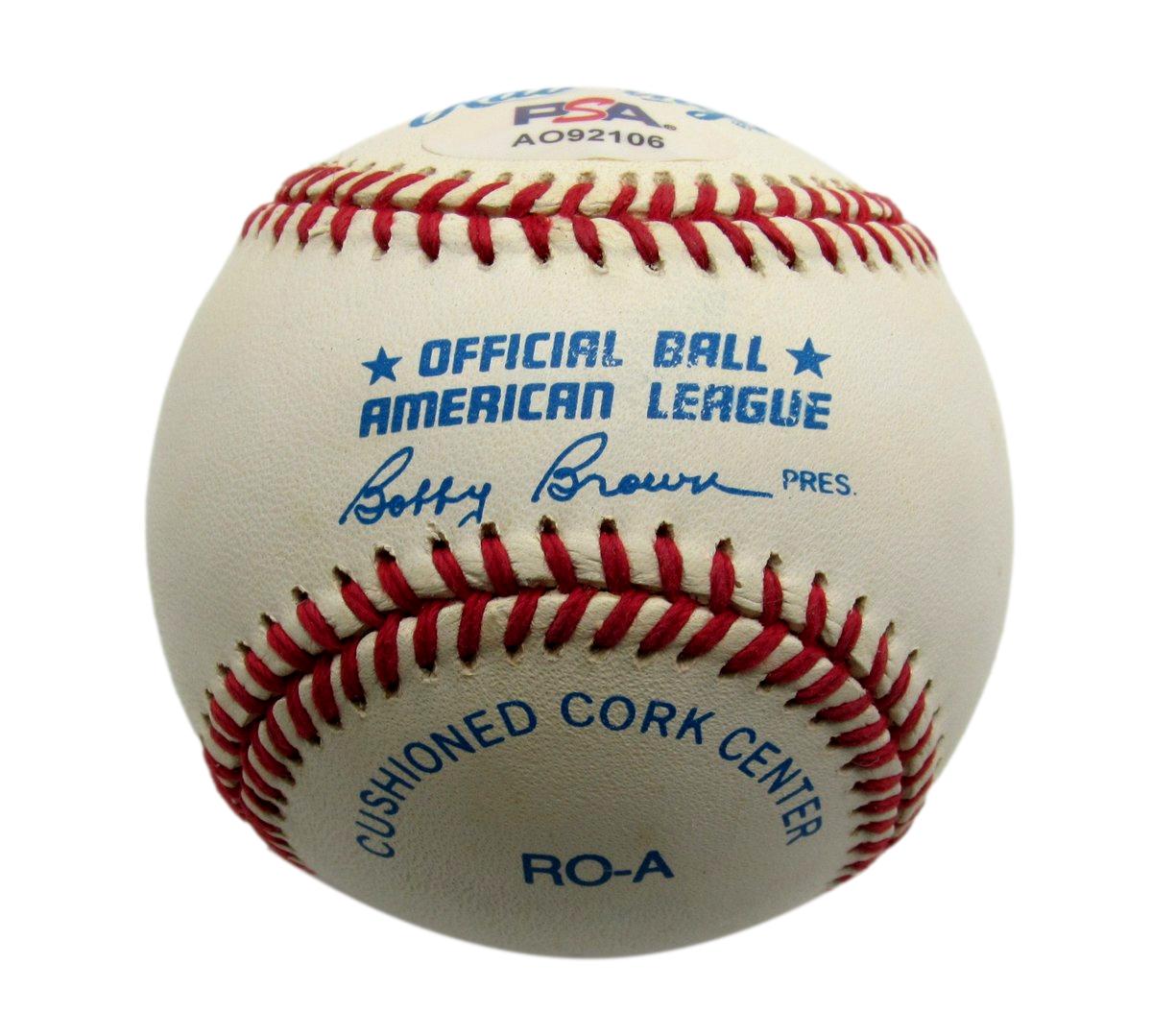 Elmer Valo Signed/Autographed OAL Baseball Philadelphia Athletics PSA/DNA 194405