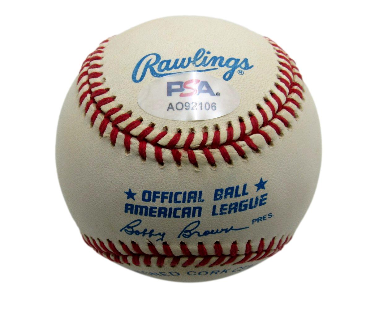 Elmer Valo Signed/Autographed OAL Baseball Philadelphia Athletics PSA/DNA 194405