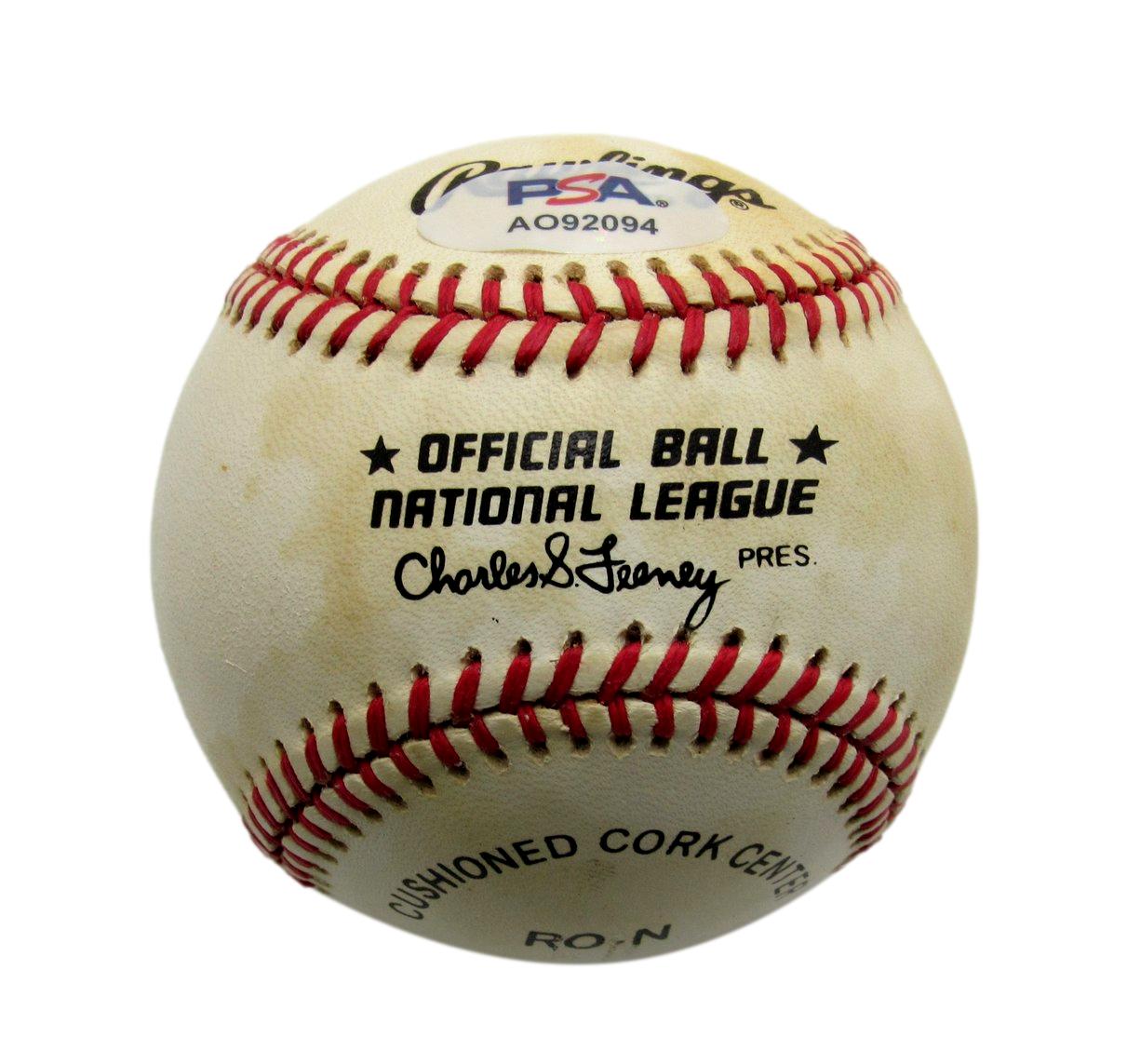 Tommy Holmes Signed/Inscribed ONL Baseball Boston Braves PSA/DNA 194406